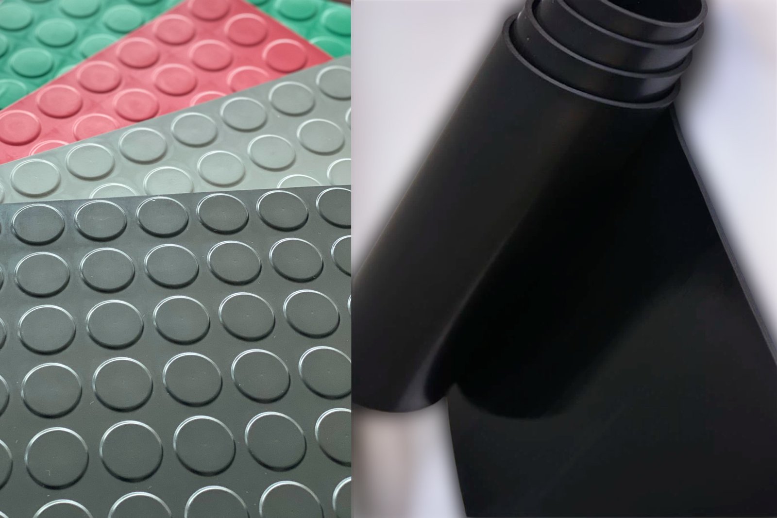 Tapis Anti-vibration Caoutchouc SBR 10/20 Mm - Tailles 330 à 1000 Mm - Neuf